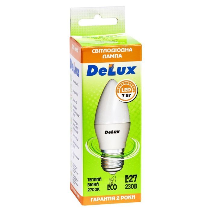 Лампочка Delux BL37B 7Вт 2700K 220В E27 (90004071 90021348) зображення 2