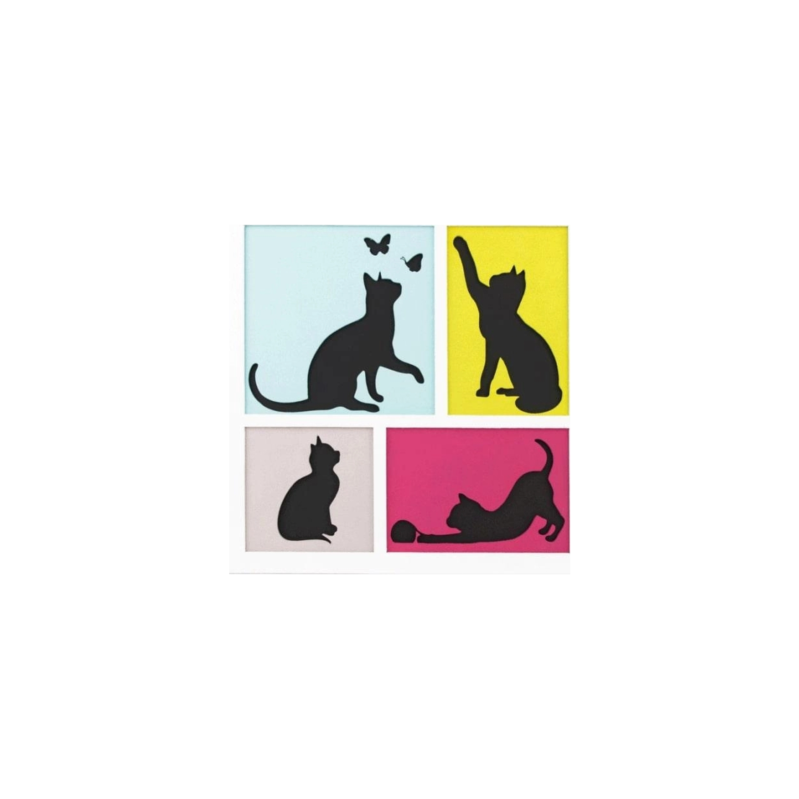 Набор для творчества Rosa Talent 3D 4 Cats ДВП грунтованное, 3 слоя, 30 х 30 см (4823098528883)