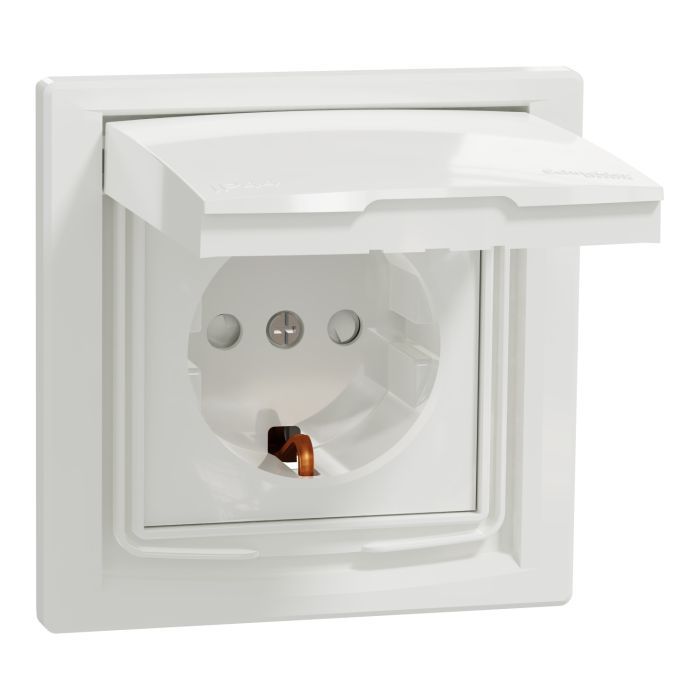 Розетка Schneider Electric ASFORA IP44, антрацит (EPH3100371) изображение 2