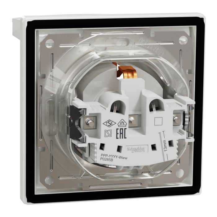 Розетка Schneider Electric ASFORA IP44, антрацит (EPH3100371) изображение 7