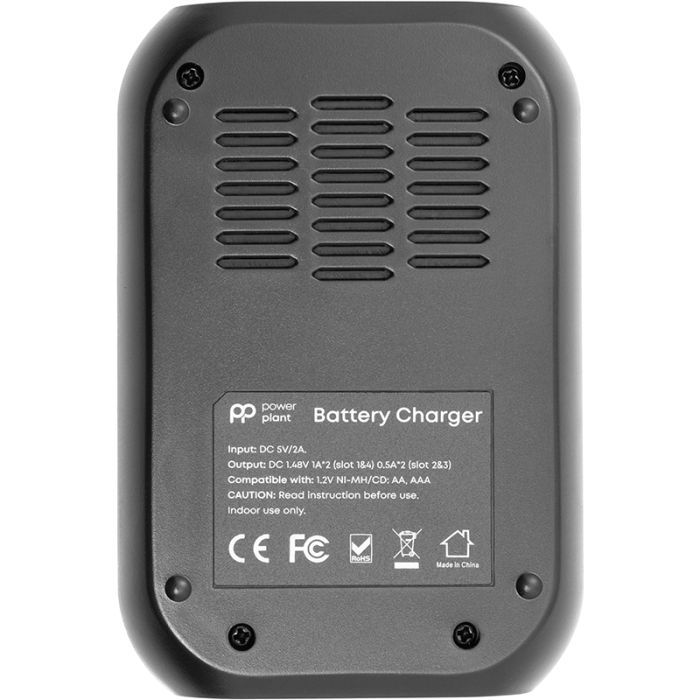Зарядное устройство для аккумуляторов PowerPlant PP-UN4 (AA, AAA / input microUSB DC 5V/2A) (PP-UN4) изображение 3