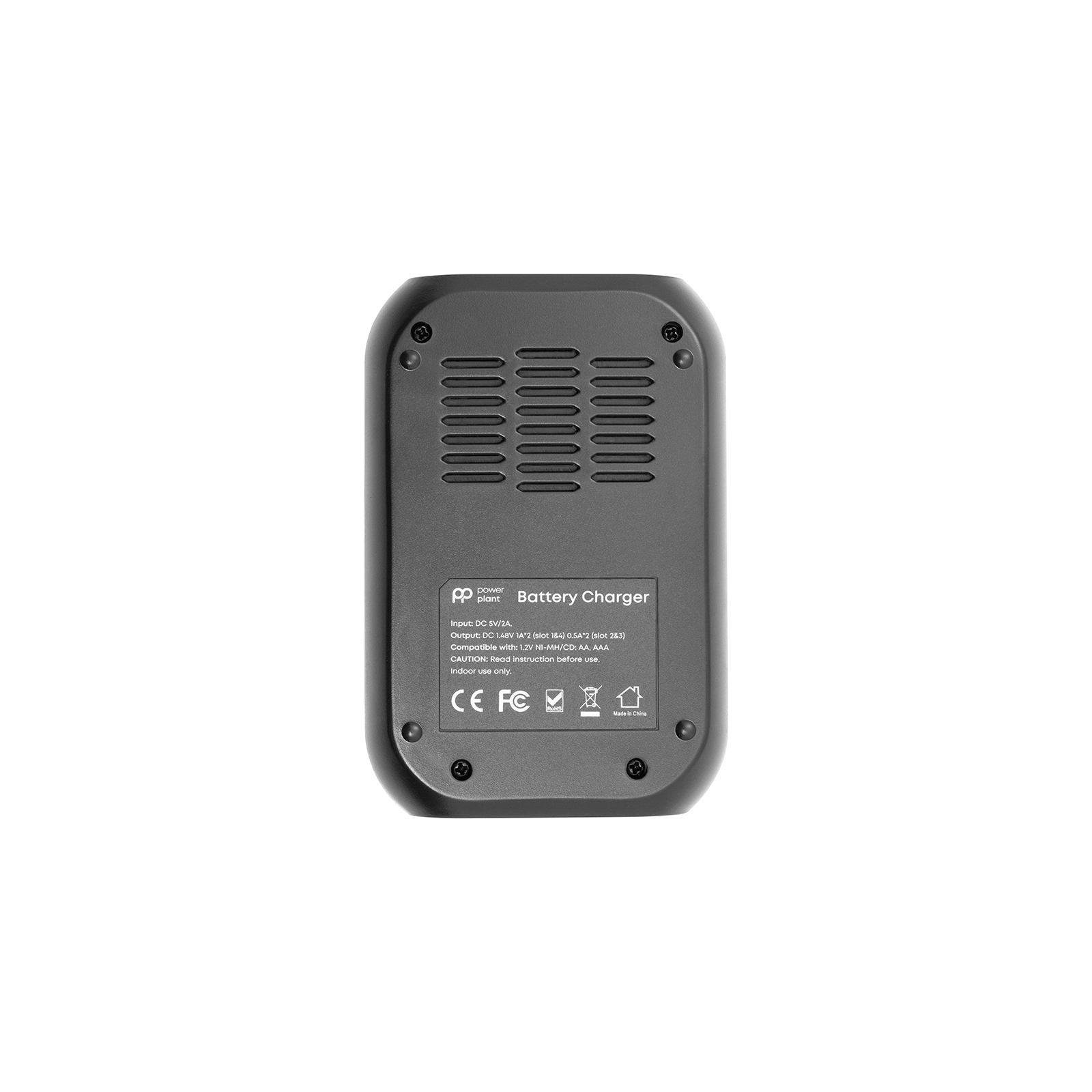 Зарядний пристрій для акумуляторів PowerPlant PP-UN4 (AA, AAA / input microUSB DC 5V/2A) (PP-UN4) зображення 3