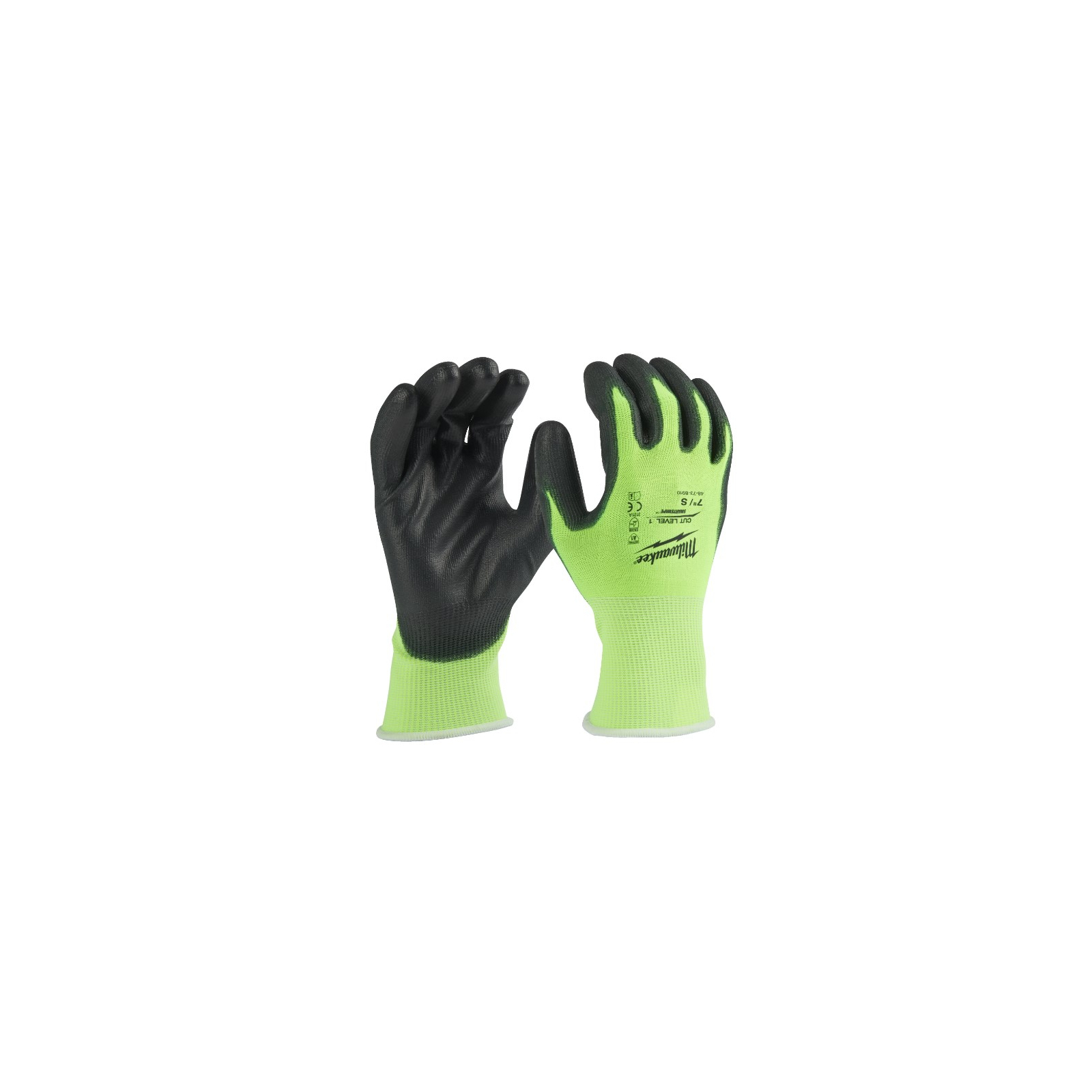 Защитные перчатки Milwaukee Hi-Vis Cut размер XXL/11, 12 пар (4932492917) изображение 2