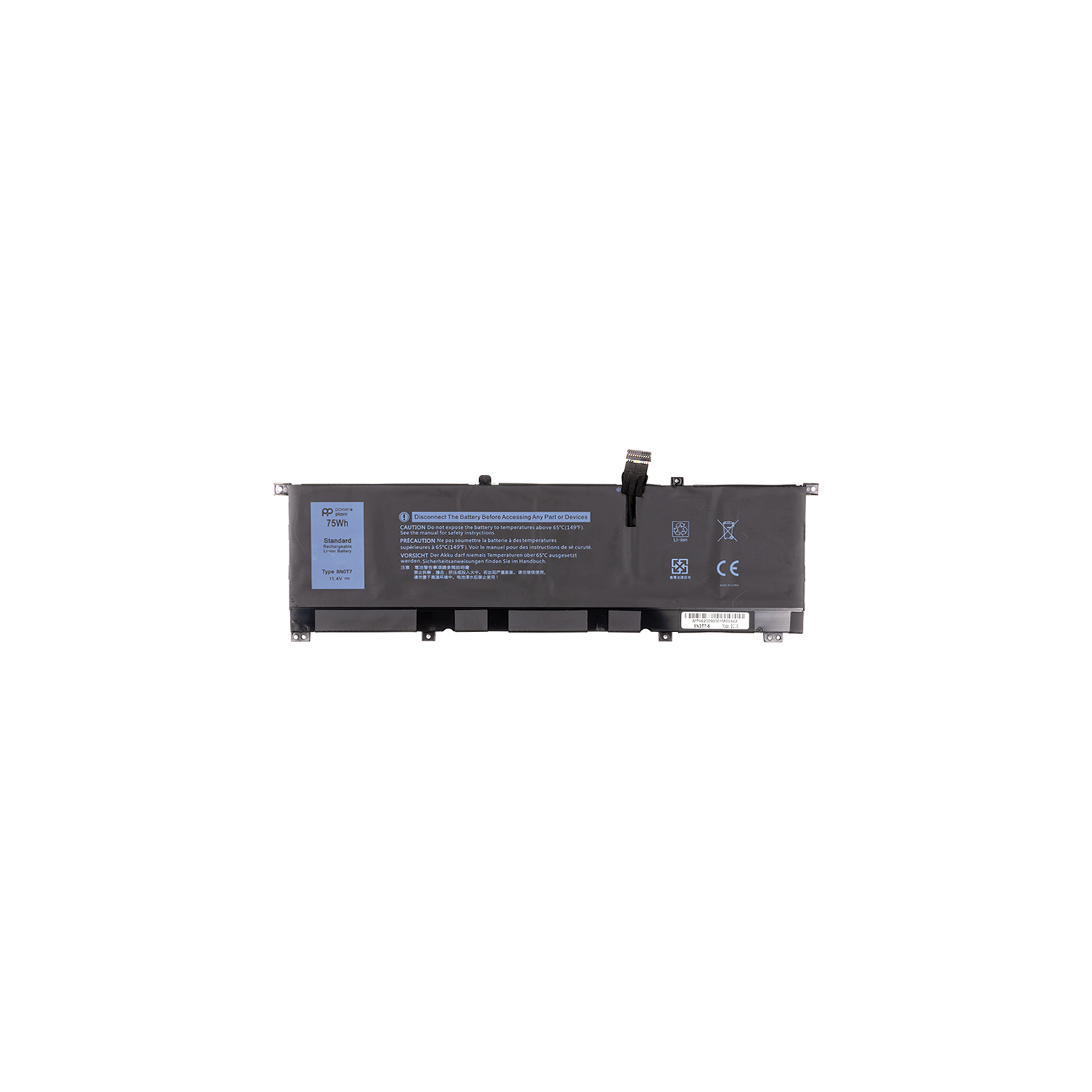 Аккумулятор для ноутбука DELL XPS 15 9575 Series (8N0T7) 11.4V 6254mAh PowerPlant (NB441884)