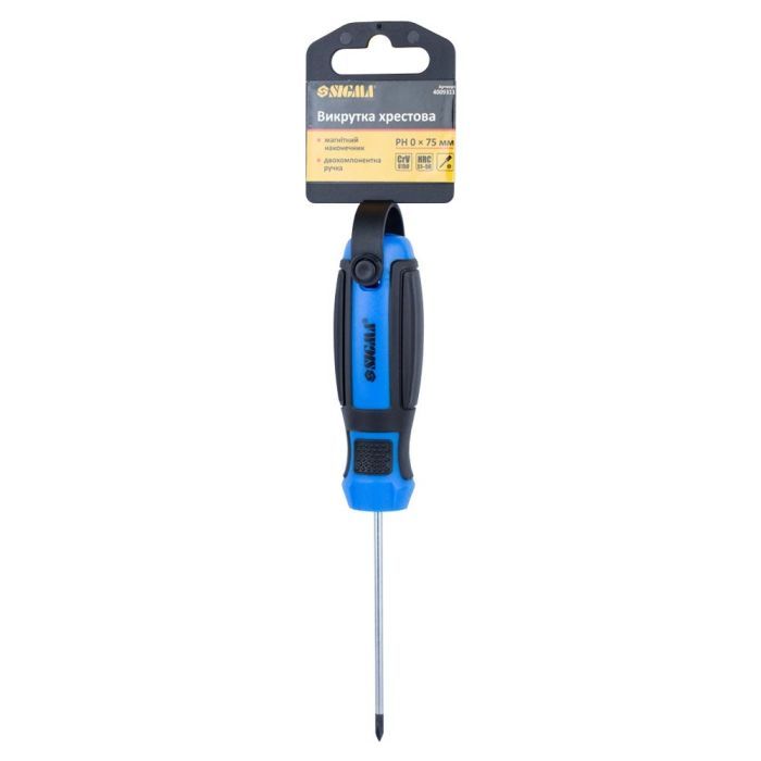 Отвертка Sigma крестовая PH 0x100мм CrV Mega (4009321) изображение 4