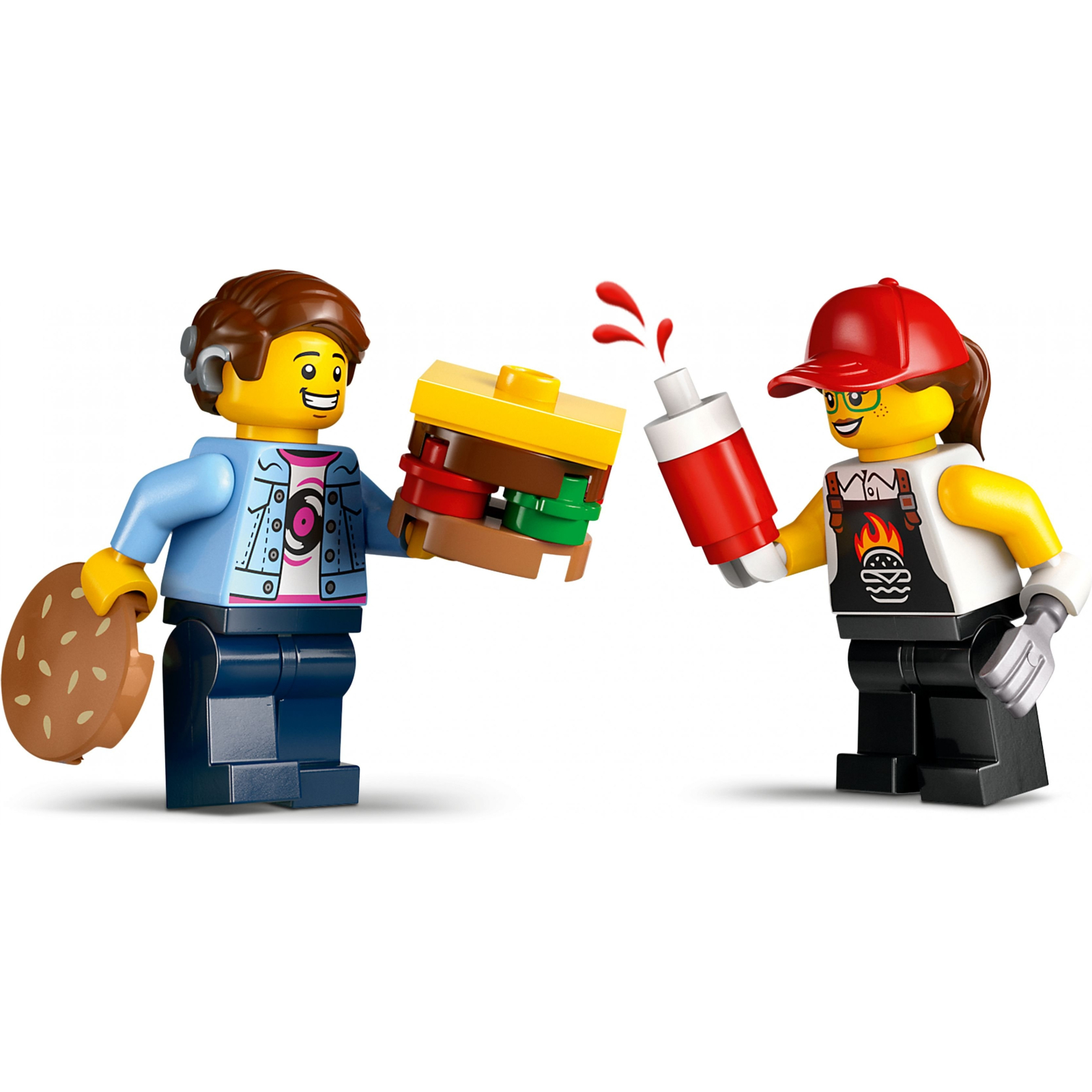 Конструктор LEGO City Грузовик с гамбургерами 194 деталей (60404) изображение 3