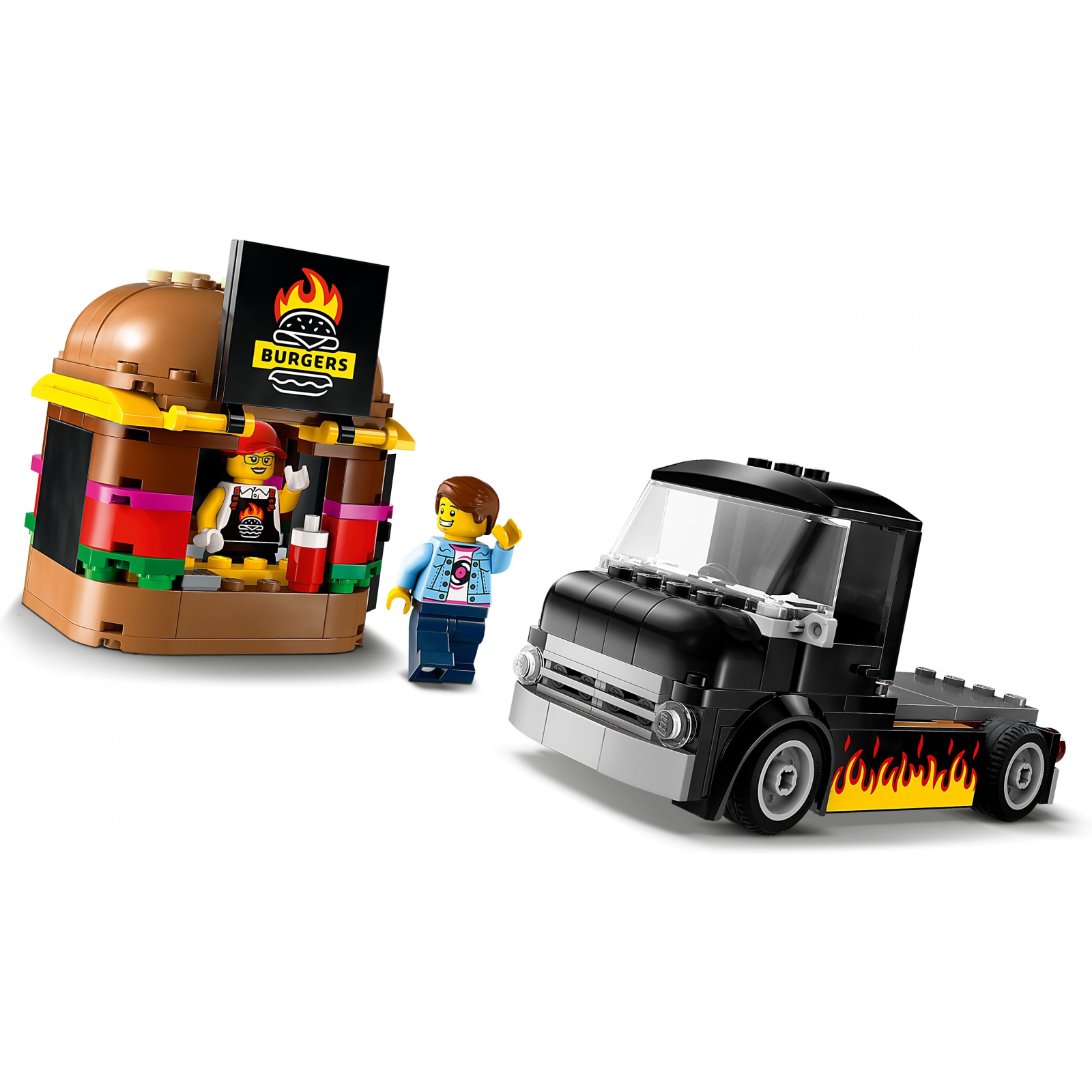Конструктор LEGO City Грузовик с гамбургерами 194 деталей (60404) изображение 4