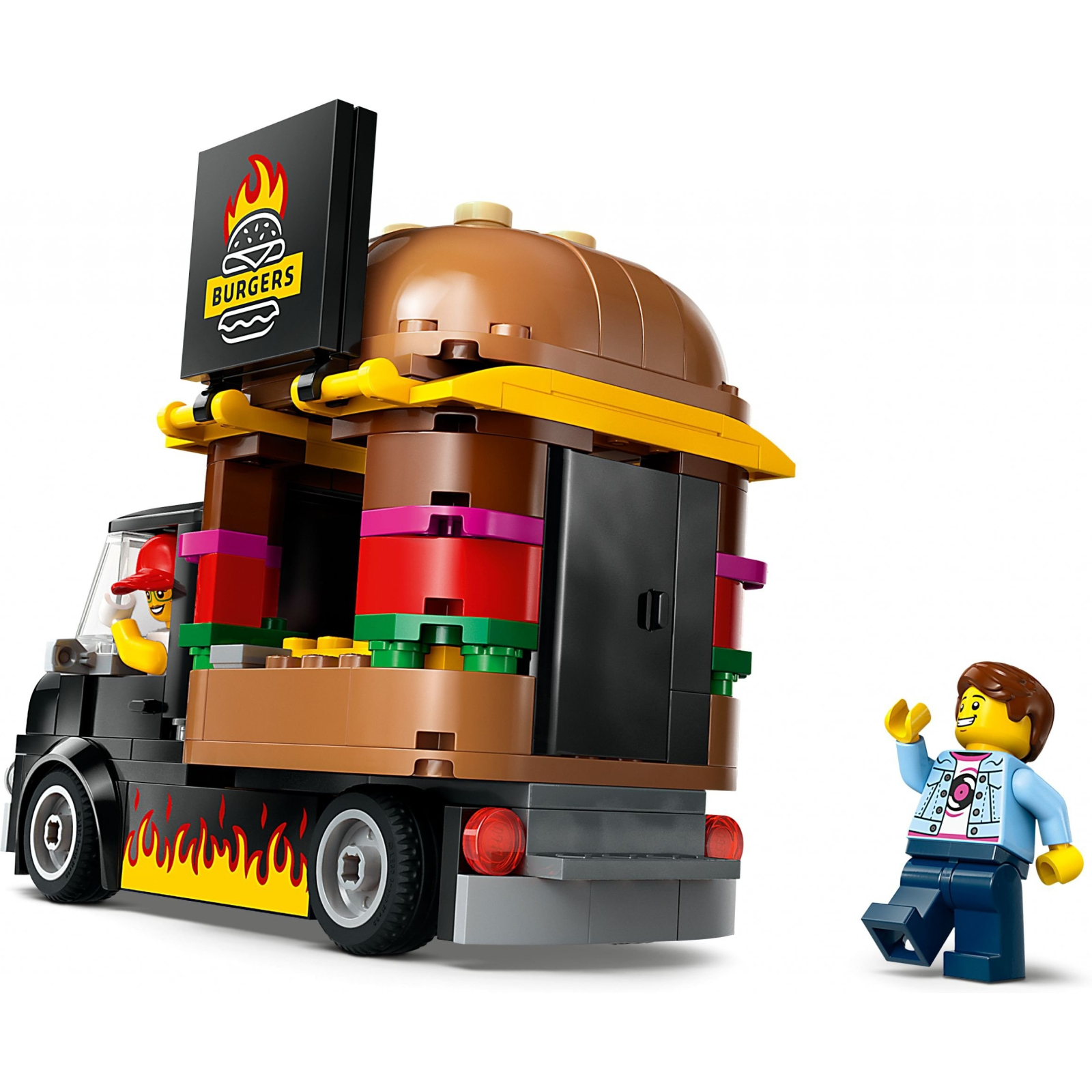 Конструктор LEGO City Грузовик с гамбургерами 194 деталей (60404) изображение 5