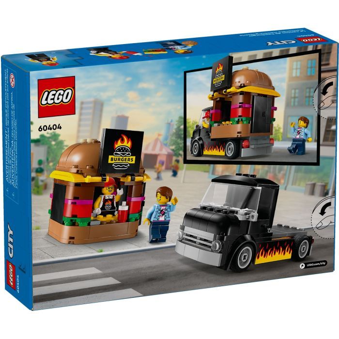 Конструктор LEGO City Грузовик с гамбургерами 194 деталей (60404) изображение 6