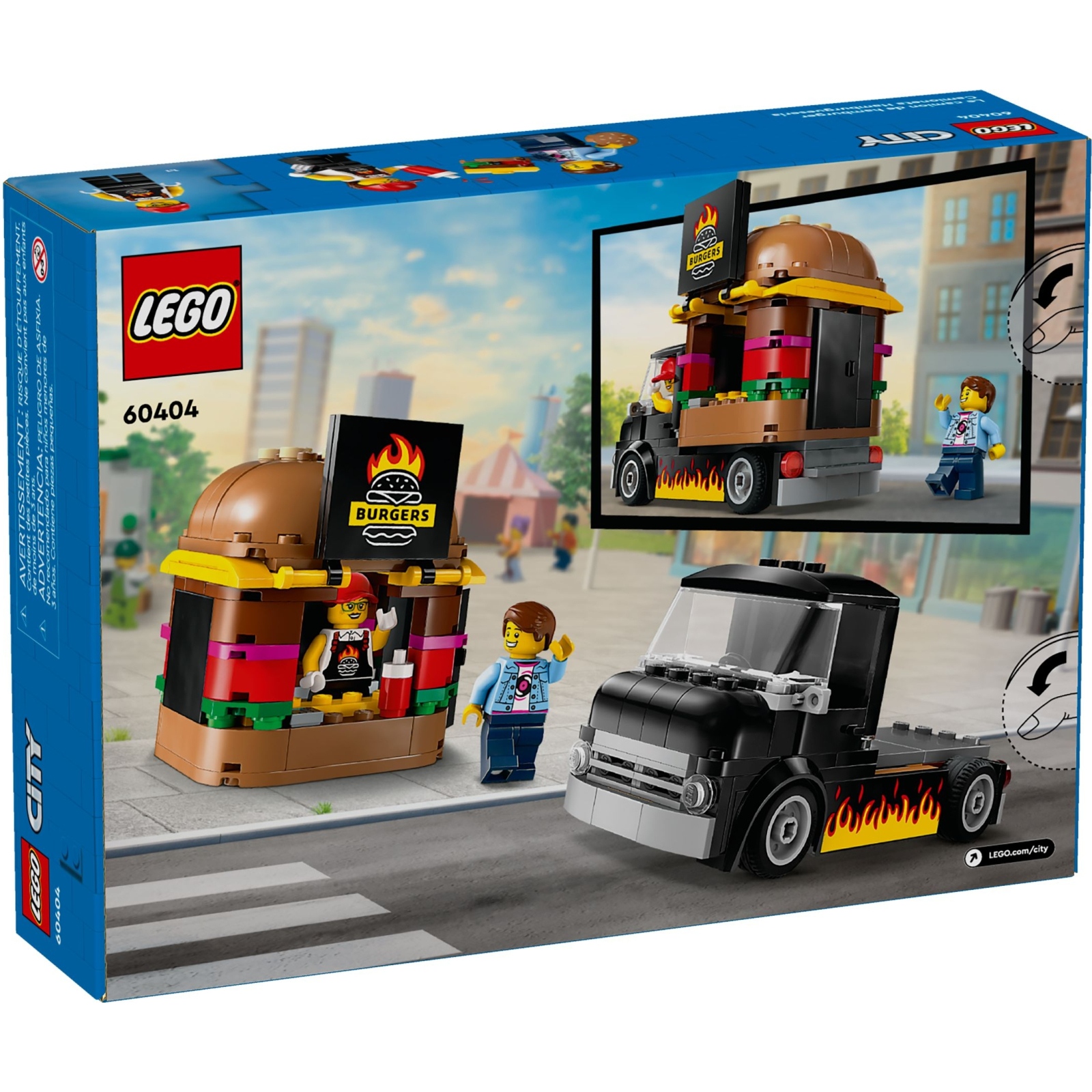 Конструктор LEGO City Вантажівка з гамбургерами 194 деталей (60404) зображення 6