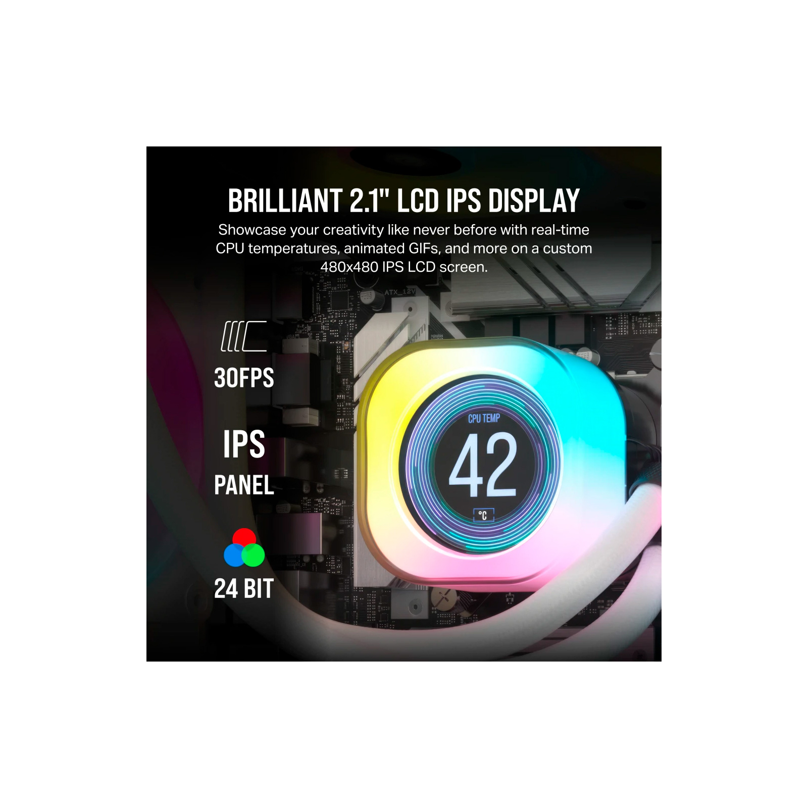 Система рідинного охолодження Corsair iCUE Link H150i LCD RGB (CW-9061008-WW) зображення 7
