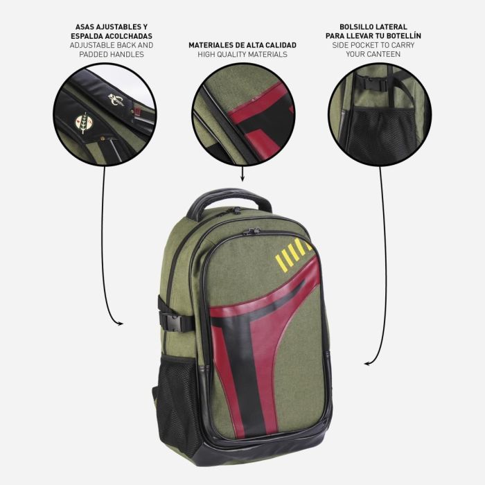 Рюкзак шкільний Cerda Star Wars - Boba Fett Casual Travel Backpack (CERDA-2100003724) зображення 4