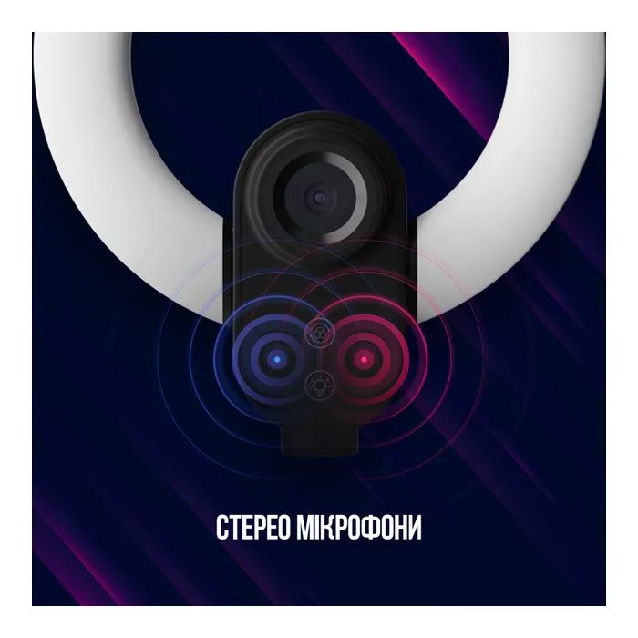 Веб-камера Lorgar Circulus 910 Streaming 5MP 1944 Auto Focus Stereo (LRG-SC910) зображення 9
