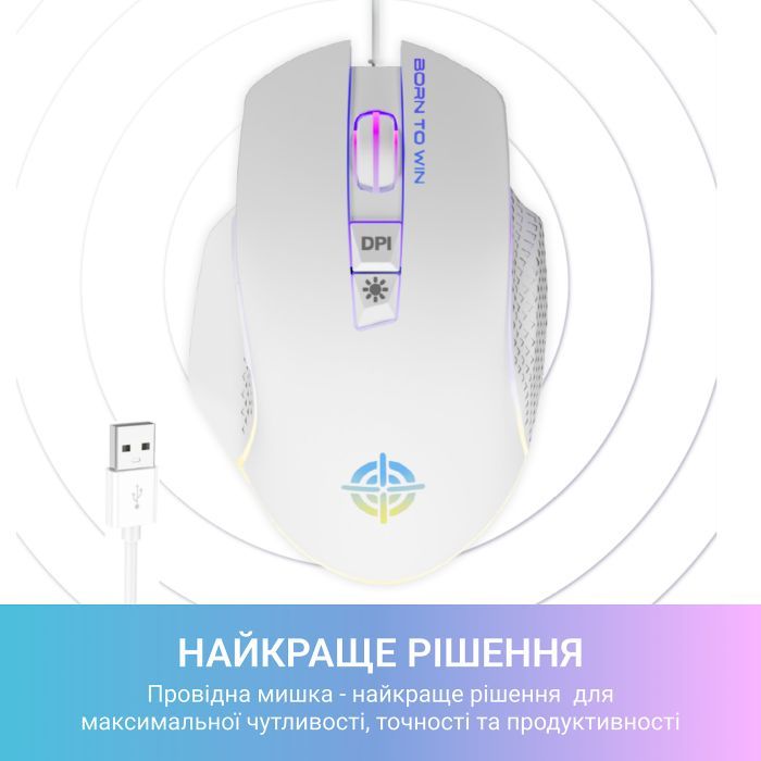 Мышка GamePro GM370 USB White (GM370) изображение 8