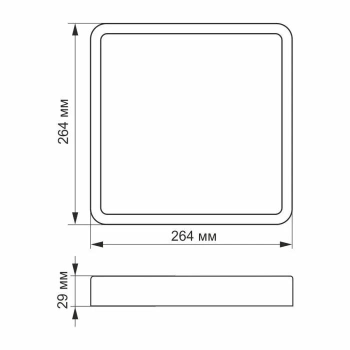 Светильник Videx 24W 5000K Black (VL-DLSS-245B) изображение 2