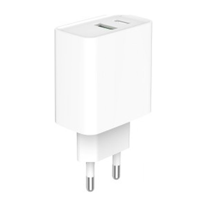 Зарядное устройство Gembird USB-A + Type-C (PD20W + QC3.0 18W) white (TA-UC-PDQC20-01-W) изображение 3