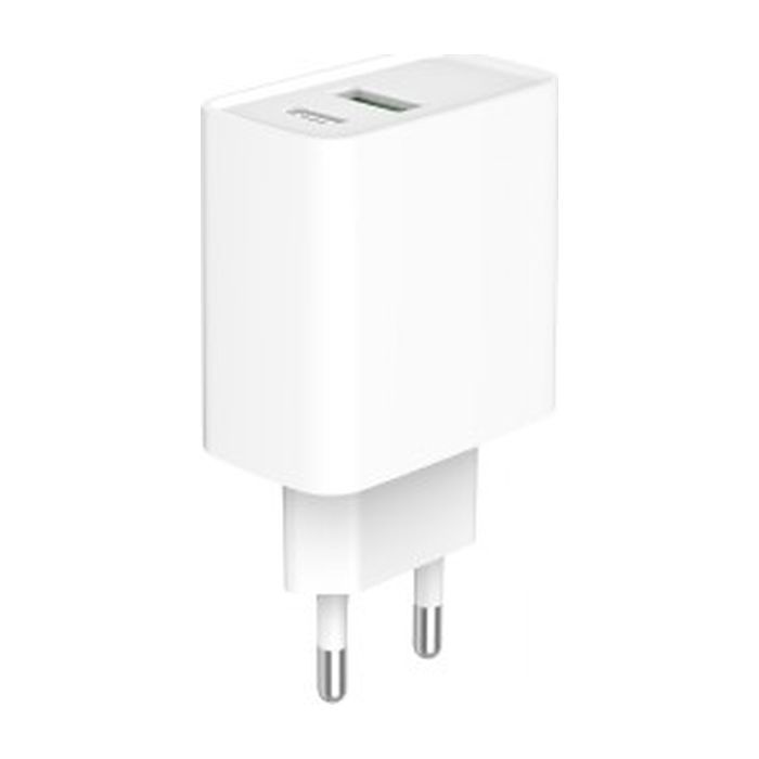 Зарядное устройство Gembird USB-A + Type-C (PD20W + QC3.0 18W) white (TA-UC-PDQC20-01-W) изображение 4