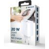 Зарядное устройство Gembird USB-A + Type-C (PD20W + QC3.0 18W) white (TA-UC-PDQC20-01-W) изображение 6