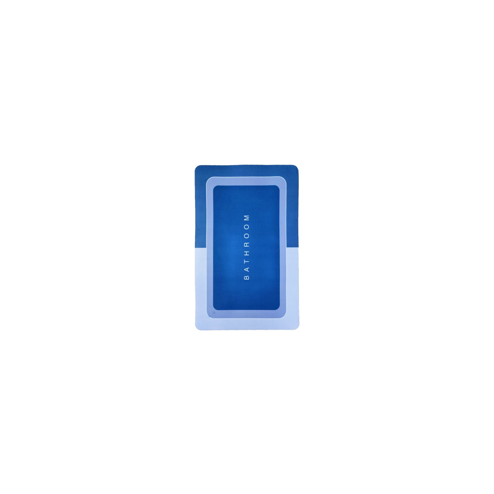 Коврик для ванной Stenson суперпоглощающий 50 х 80 см прямоугольный серо-синий (R30938 grey-blue) изображение 2