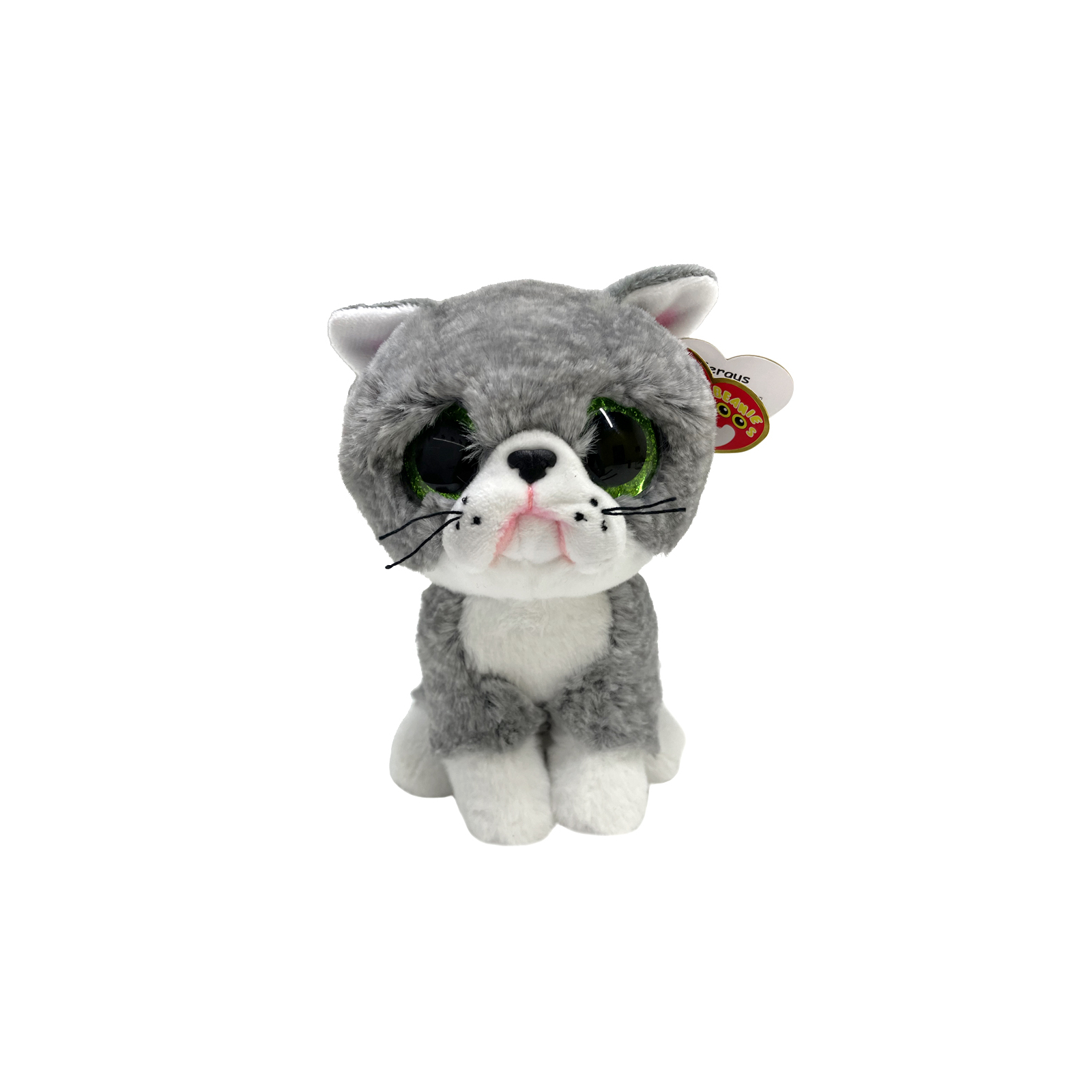 Мягкая игрушка Ty Beanie Boos Серый котик FERGUS (36581) изображение 4