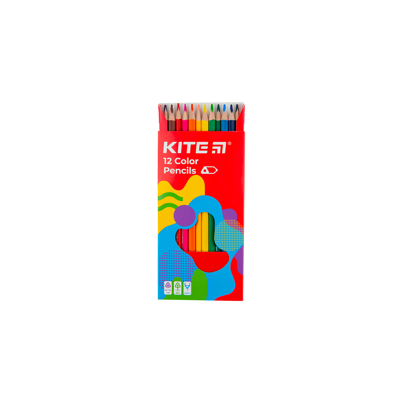 Олівці кольорові Kite Fantasy тригранні, 12 кольорів (K22-053-2) зображення 3