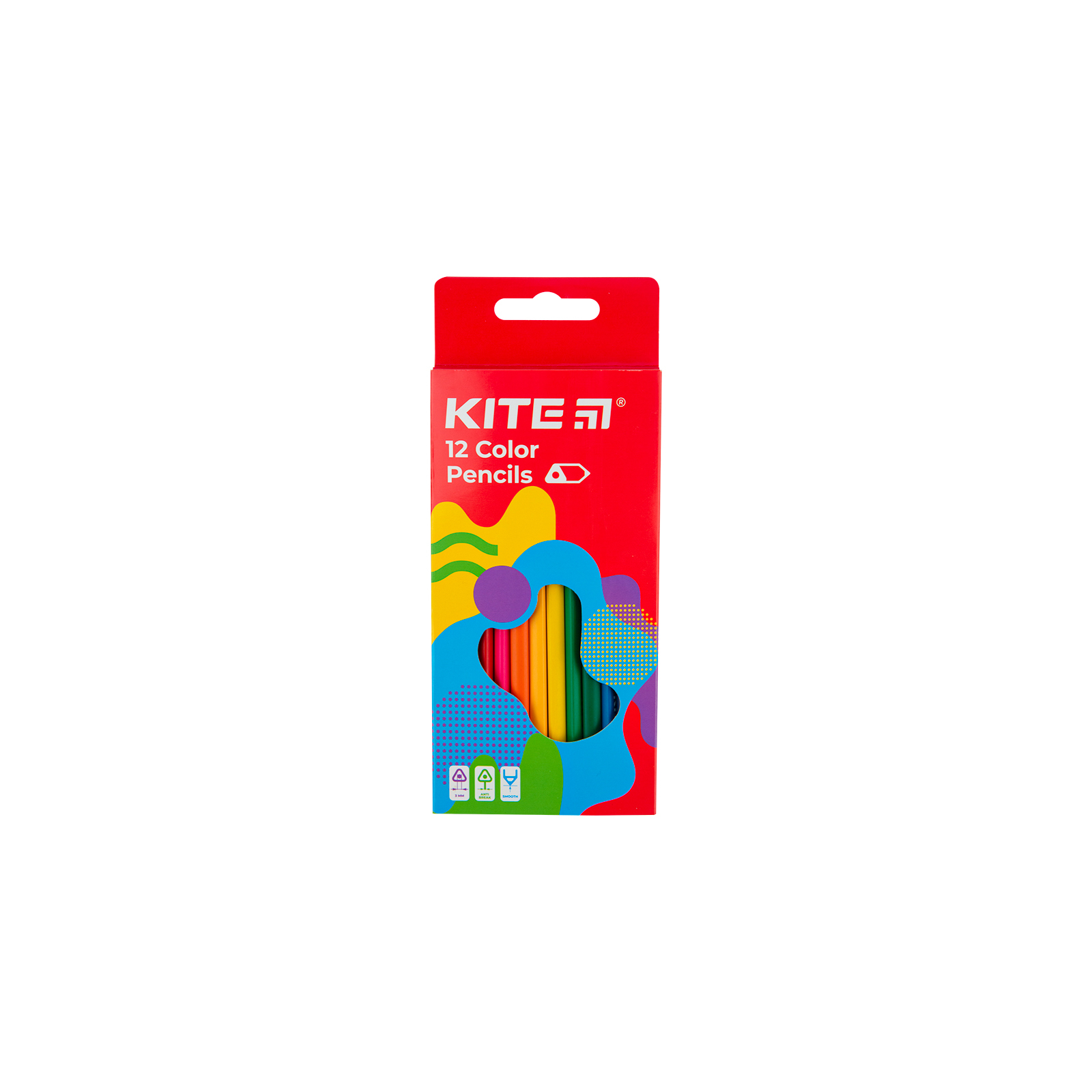 Карандаши цветные Kite Fantasy трехгранные, 12 цветов (K22-053-2)