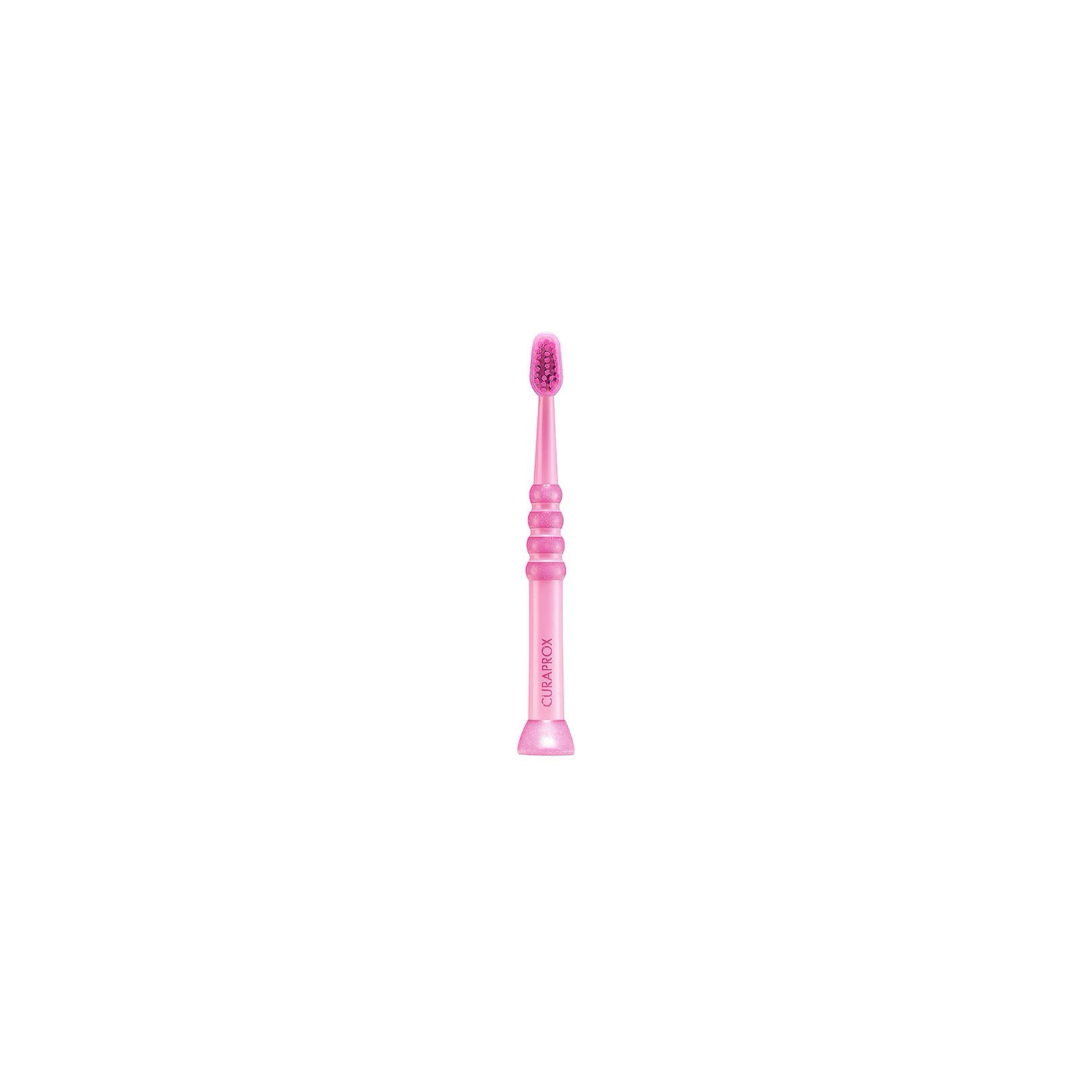 Дитяча зубна щітка Curaprox CS Baby з гумованою ручкою (0-4 років) Рожевий (CS Baby-01) зображення 2