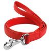 Повідець для собак WAUDOG Glamour шкіряний M-XXL червоний (33763)