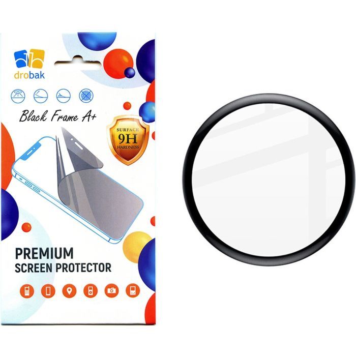 Скло захисне Drobak Samsung Galaxy Watch 6 Classic 47mm Black Frame A+ (323222)