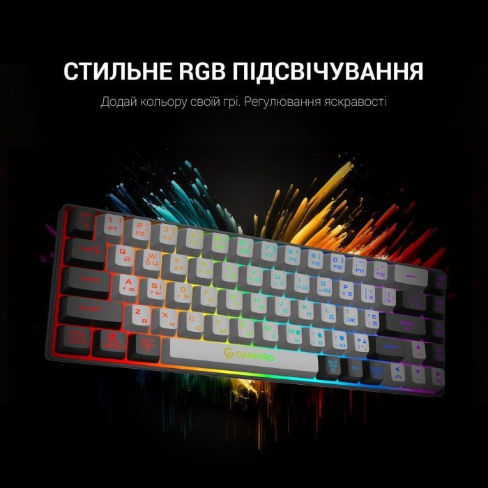Клавиатура GamePro GK935 Wireless LED Black (GK935) изображение 4