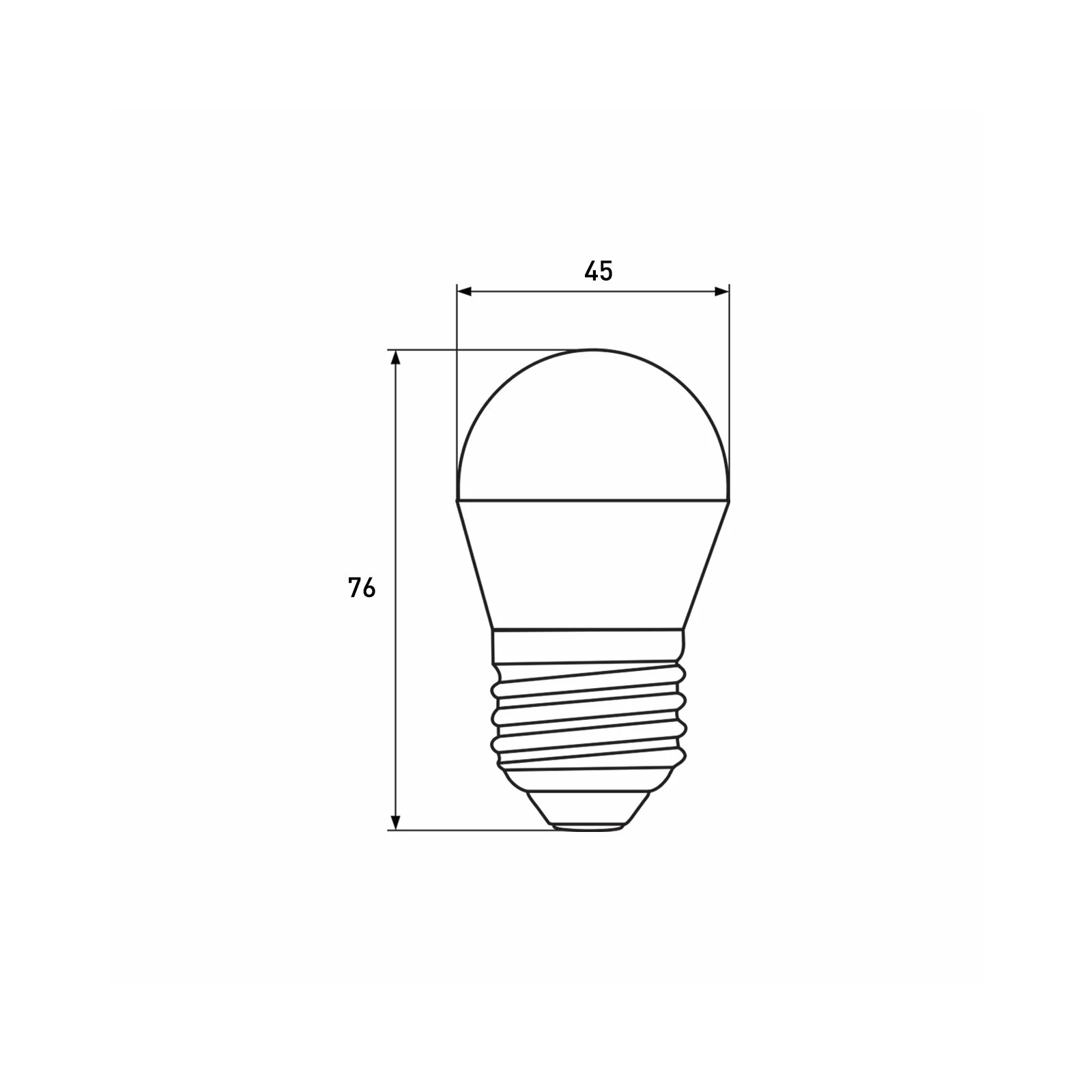 Лампочка Eurolamp LED G45 5W 530 Lm E27 3000K deco 2шт (MLP-LED-G45-05273(Amber)) зображення 3