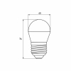 Лампочка Eurolamp LED G45 5W 530 Lm E27 3000K deco 2шт (MLP-LED-G45-05273(Amber)) зображення 3