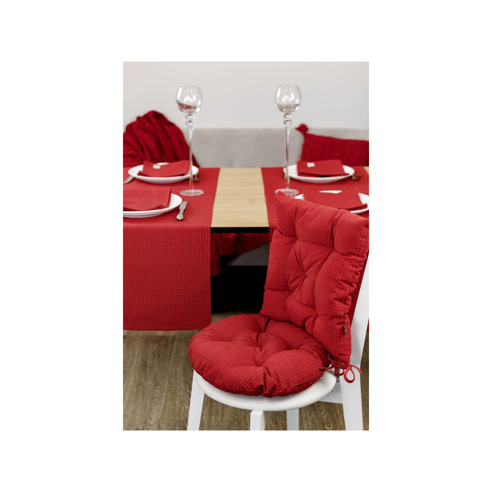 Подушка на стілець Прованс Merry Christmas червона D-40 (031490) зображення 4