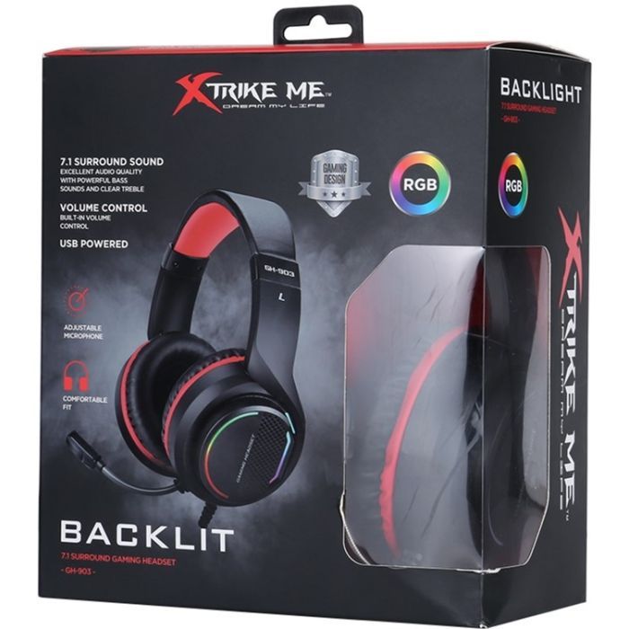 Навушники Xtrike ME GH-903 RGB-LED Black (GH-903) зображення 5
