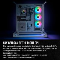 Система жидкостного охлаждения ThermalTake TH360 V2 ARGB Sync Snow Edition (CL-W365-PL12SW) изображение 10