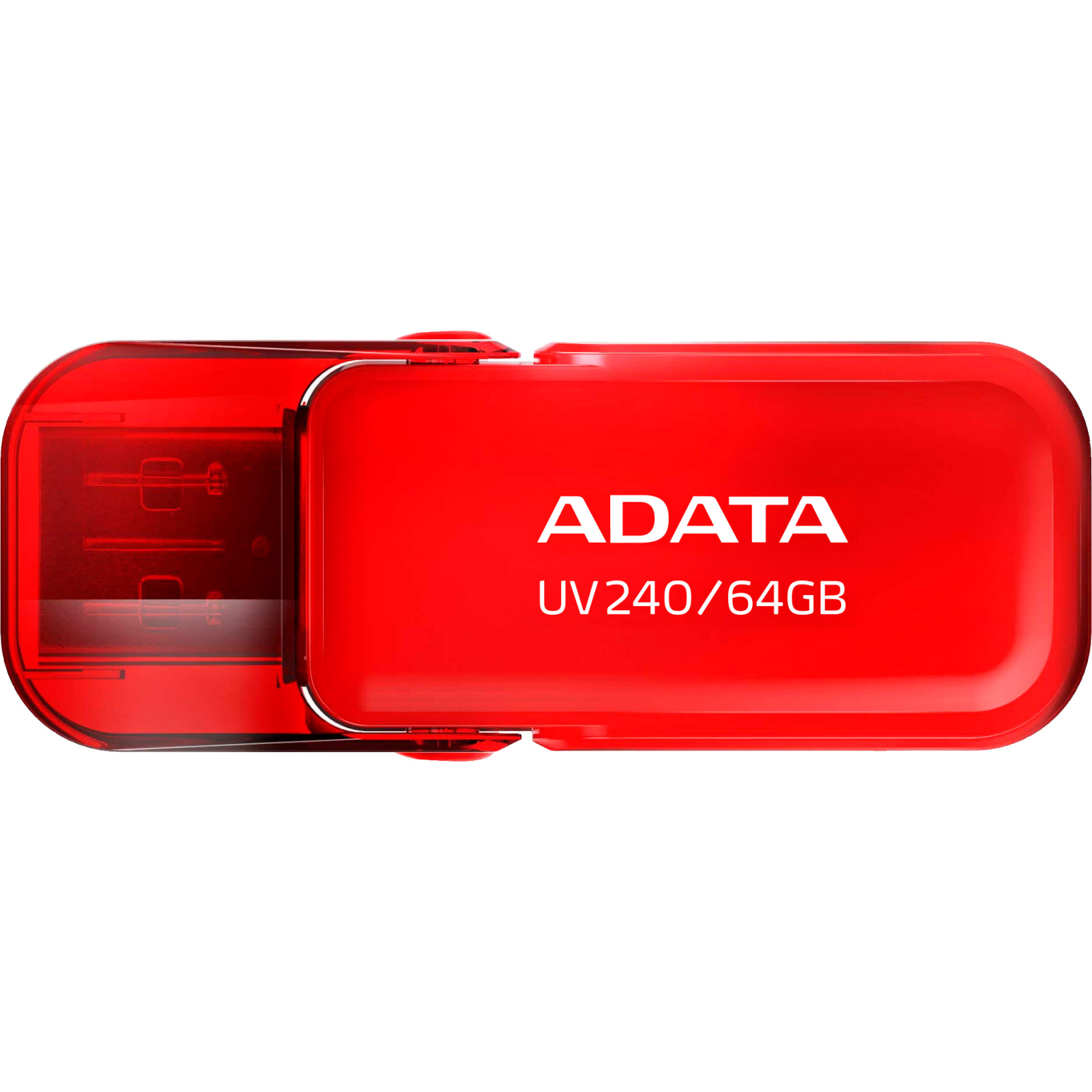 USB флеш накопичувач ADATA 64GB AUV 240 Red USB 2.0 (AUV240-64G-RRD) зображення 2