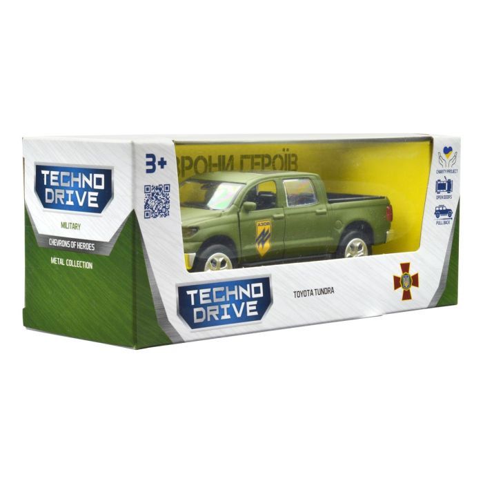 Масштабна модель автомобіля TechnoDrive серії Шеврони Героїв - Toyota Tundra - Азов (KM6008) зображення 7