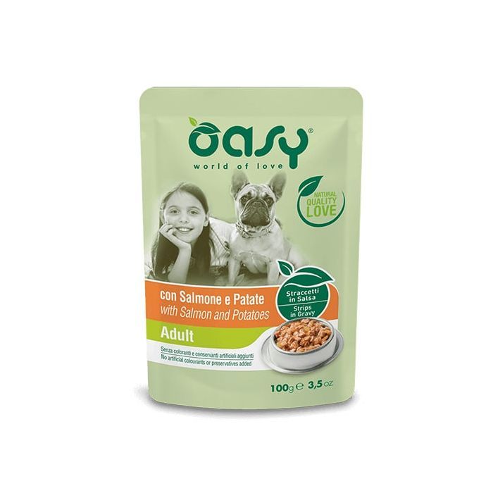 Влажный корм для собак OASY One Protein Formula Adult лосось и картофель 100 г (8054329510629)