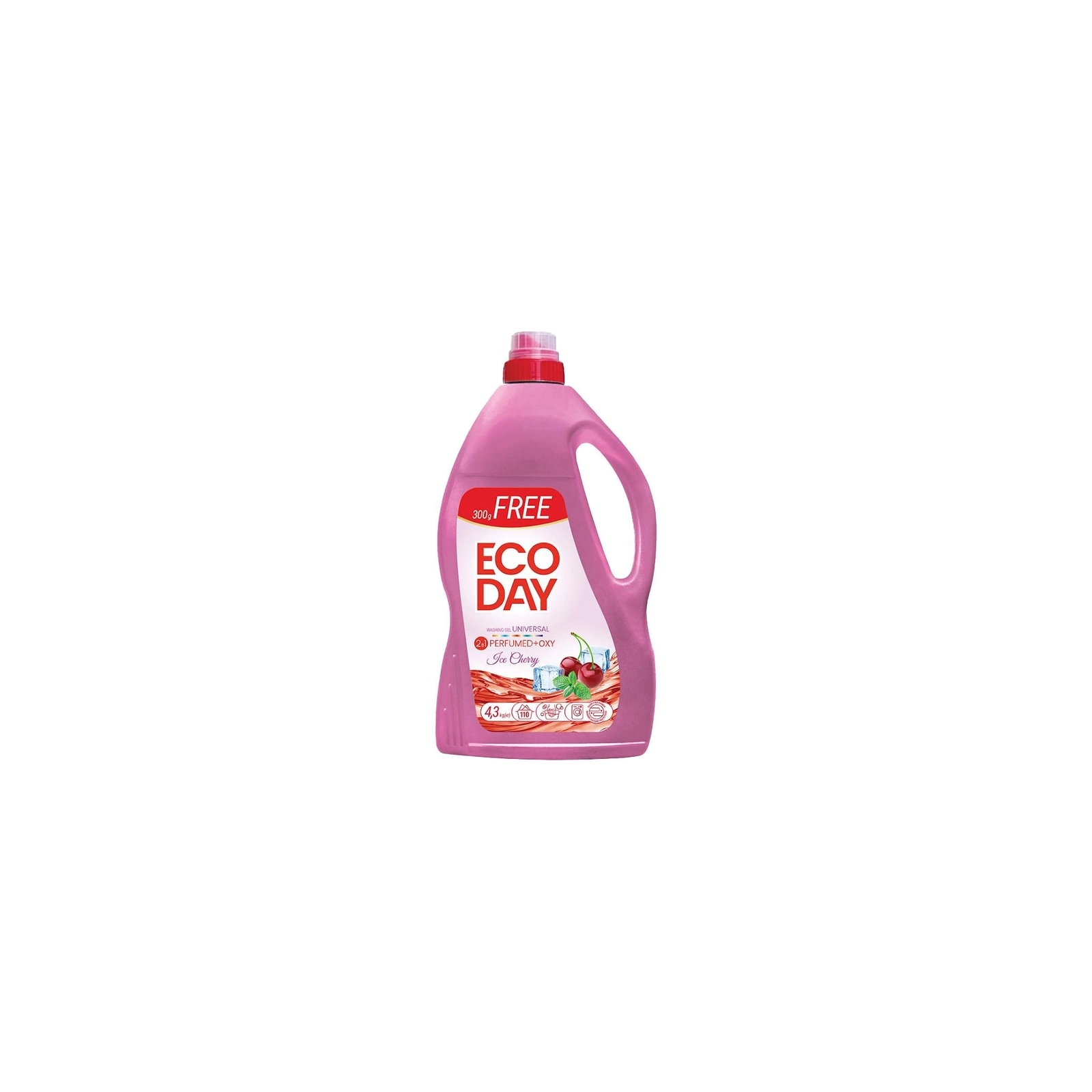Гель для прання Oniks Eco Day Universal Ice Cherry 4.3 кг (4820191761049)
