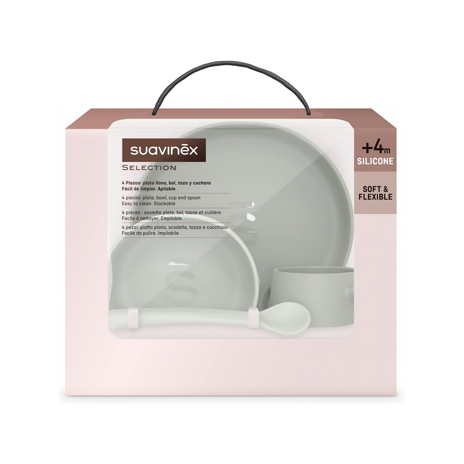 Набор детской посуды Suavinex Colour Essence розовый (401543) изображение 3