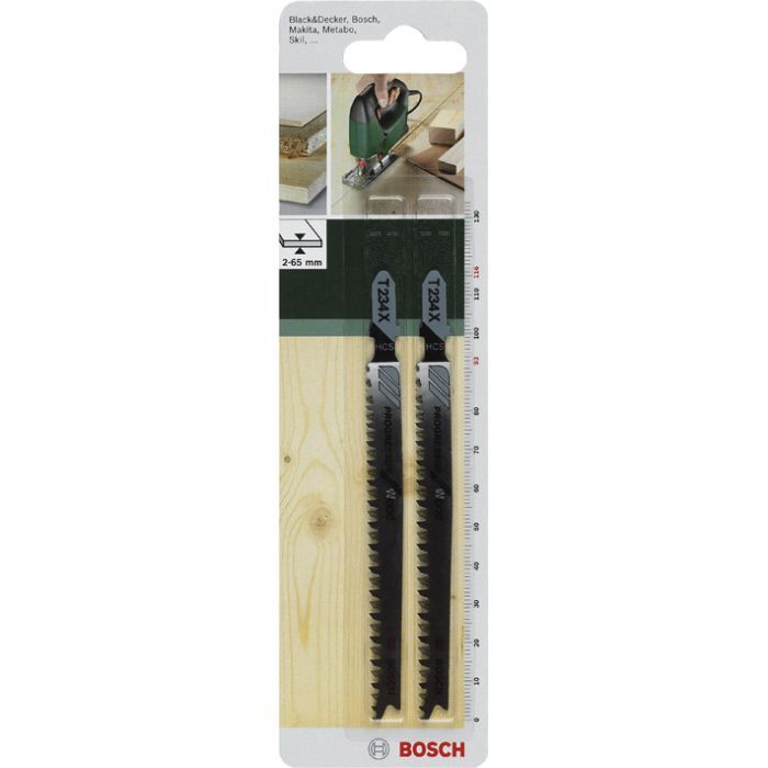 Полотно Bosch по дереву, T 234 X, 2-3х116мм, 2шт (2.609.256.727)