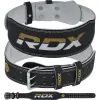 Атлетический пояс RDX 4 шкіряний Black Gold L (WBS-4RB-L)