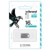 USB флеш накопичувач Wibrand 16GB Hawk Silver USB 2.0 (WI2.0/HA16M1S) зображення 2