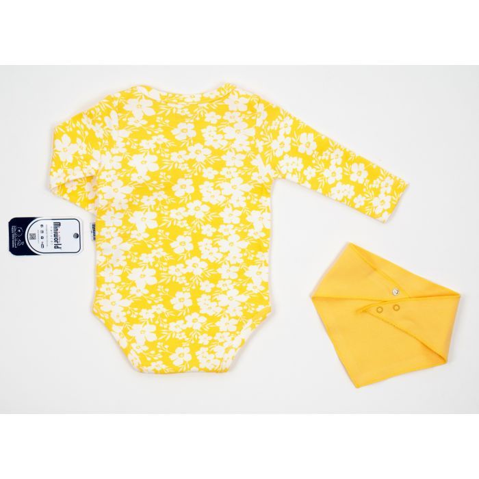 Набір дитячого одягу Miniworld з квіточками (16350-68G-yellow) зображення 4