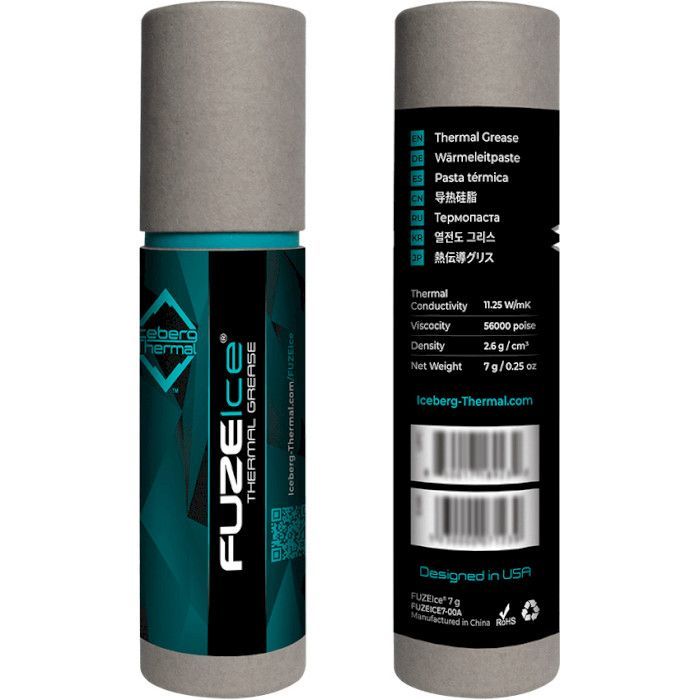 Термопаста Iceberg Thermal FUZEIce 7g (BLACKICE8G-00A) изображение 4