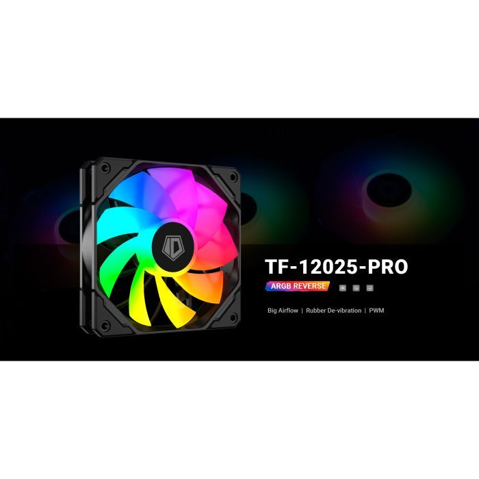Кулер для корпуса ID-Cooling TF-12025-PRO-ARGB REVERSE изображение 9
