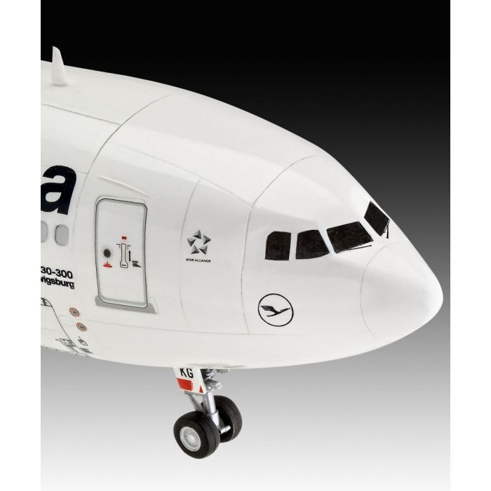 Сборная модель Revell Самолет Airbus A330-300 Lufthansa уровень 4 масштаб 1:144 (RVL-03816) изображение 6