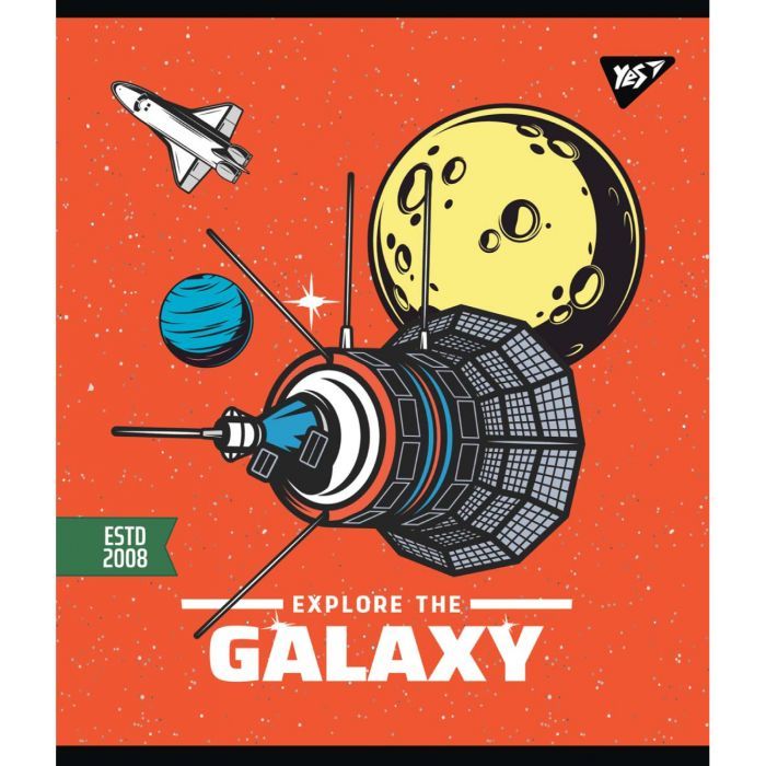 Зошит Yes А5 Galaxy Exploring 12 аркушів лінія (765165) зображення 3