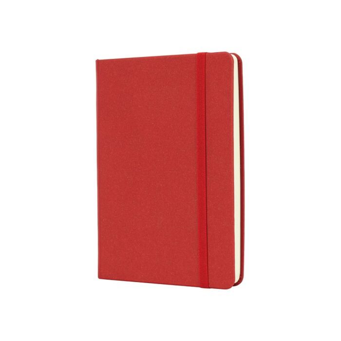 Книга записная Optima А6 MAGIC, твердая обложка, резинка, белый блок линия, красный (O20388-03)