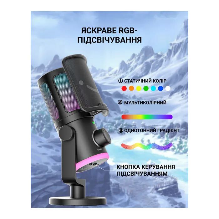 Мікрофон Fifine AM6W USB White (AM6W) зображення 11